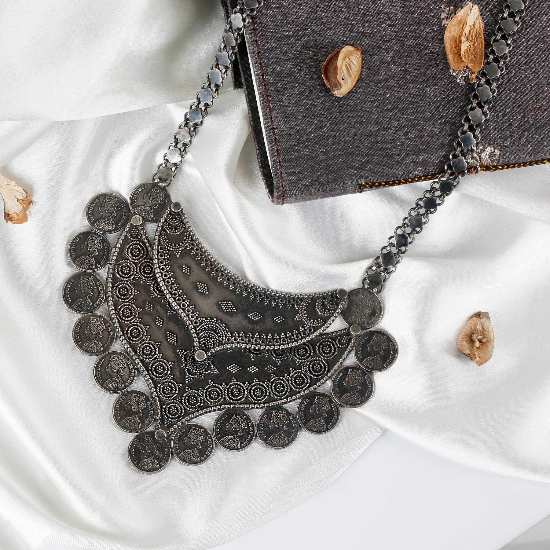 Rajika Handcrafted Silver Necklace