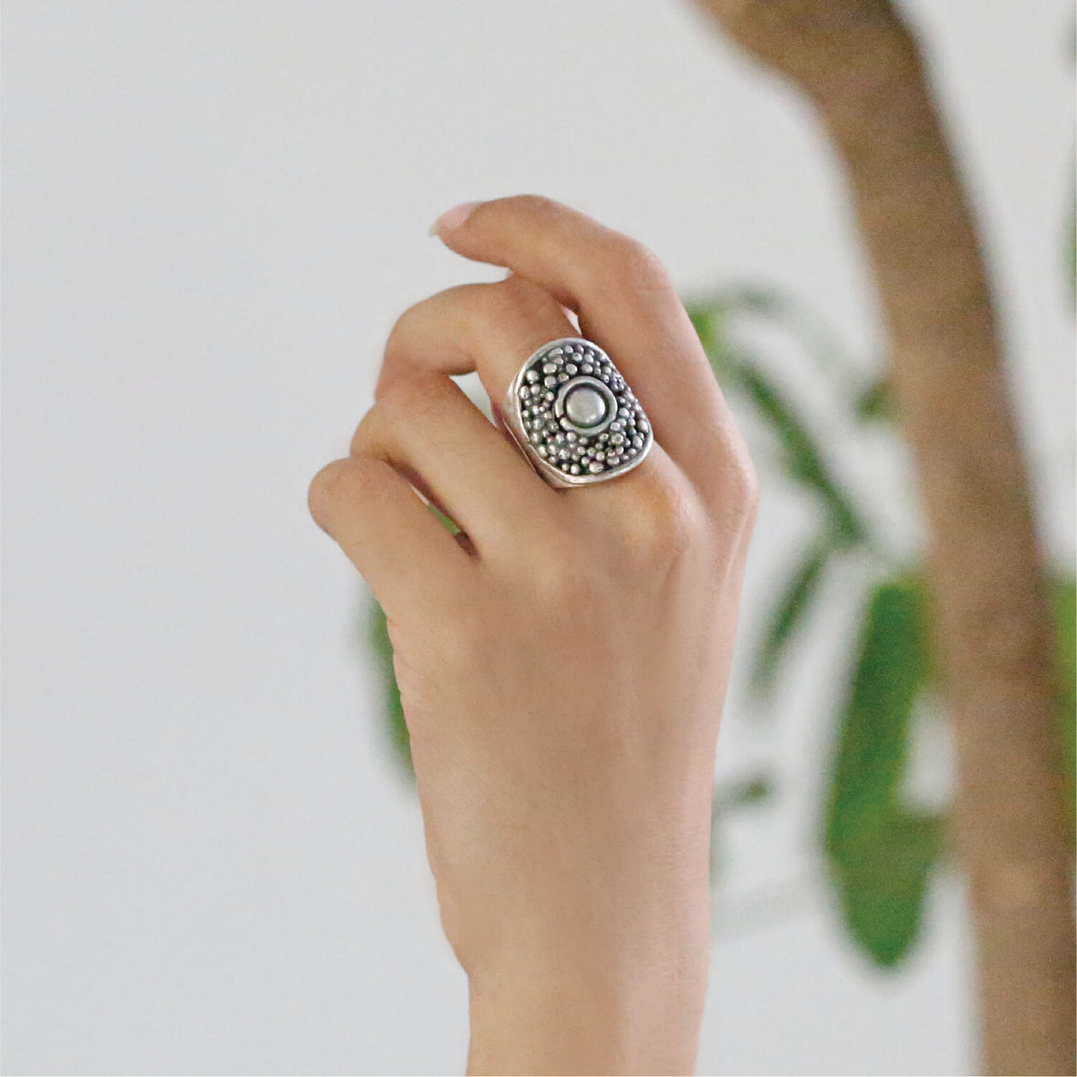 Sterling Silver 925 Festive Ring, Oxidised silver ring, Oxidized sterling silver ring, Vintage silver ring