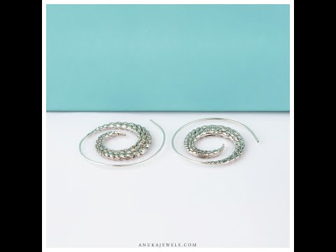 sterling silver hoops