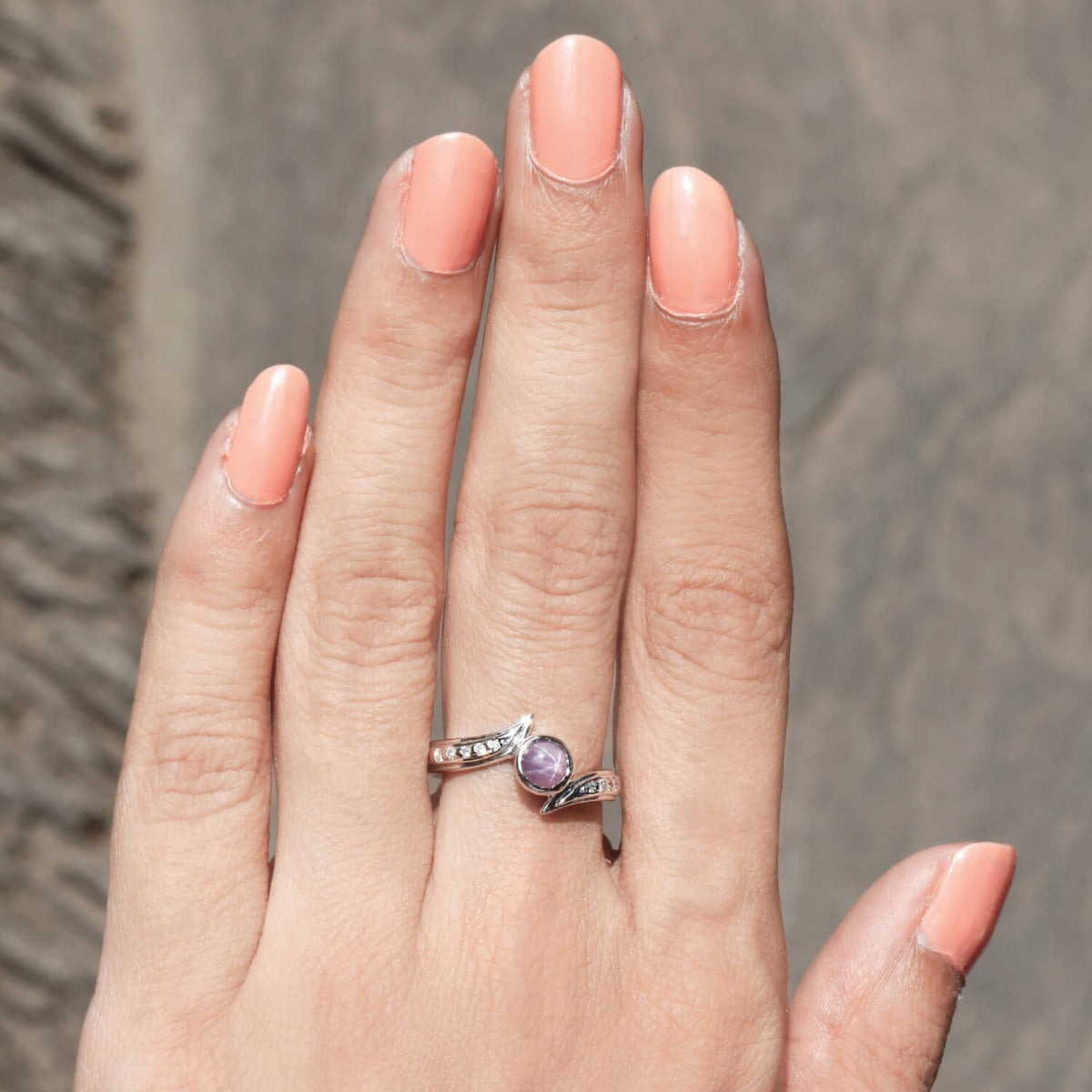 Flawless star ruby & diamond ring