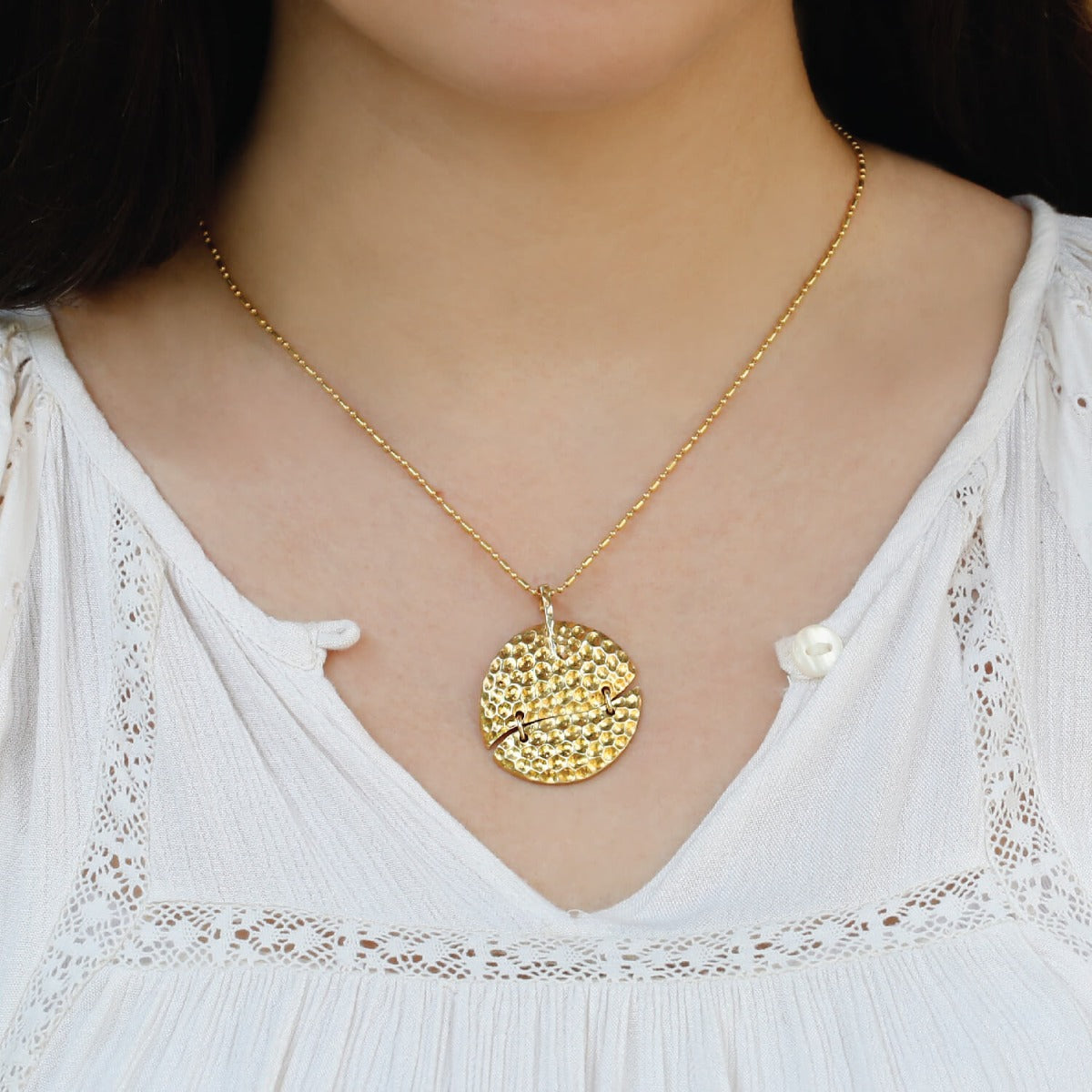 Gold over silver pendants store
