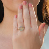 silver ring, sterling silver ring, prehnite ring, silver prehnite ring , green ring , silver green ring , green silver ring, round ring, round green ring