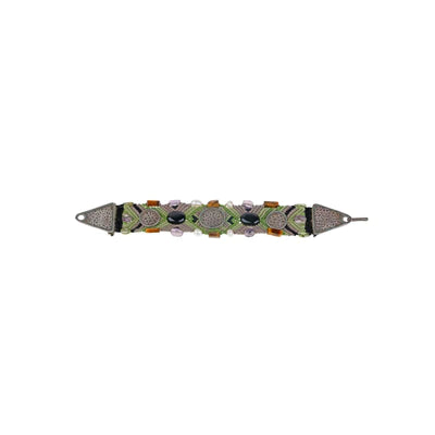 Beaded Boho Power Silver 925 Unisex Bracelet