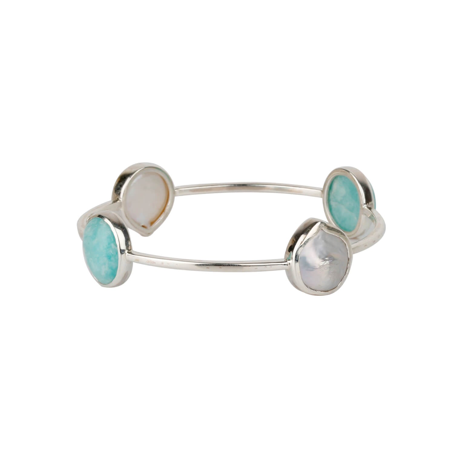 amzonite bangle, pearl bangle, silver bangle, Handcuff, Red onyx, Black onyx, Silver Necklaces, Earrings, Rings, Bangles, Pendants, And Anklets, Shop, Online, Beauty, Collections, Jewelry store near me, Buy online jewelry, Buy rings online, Buy earrings o