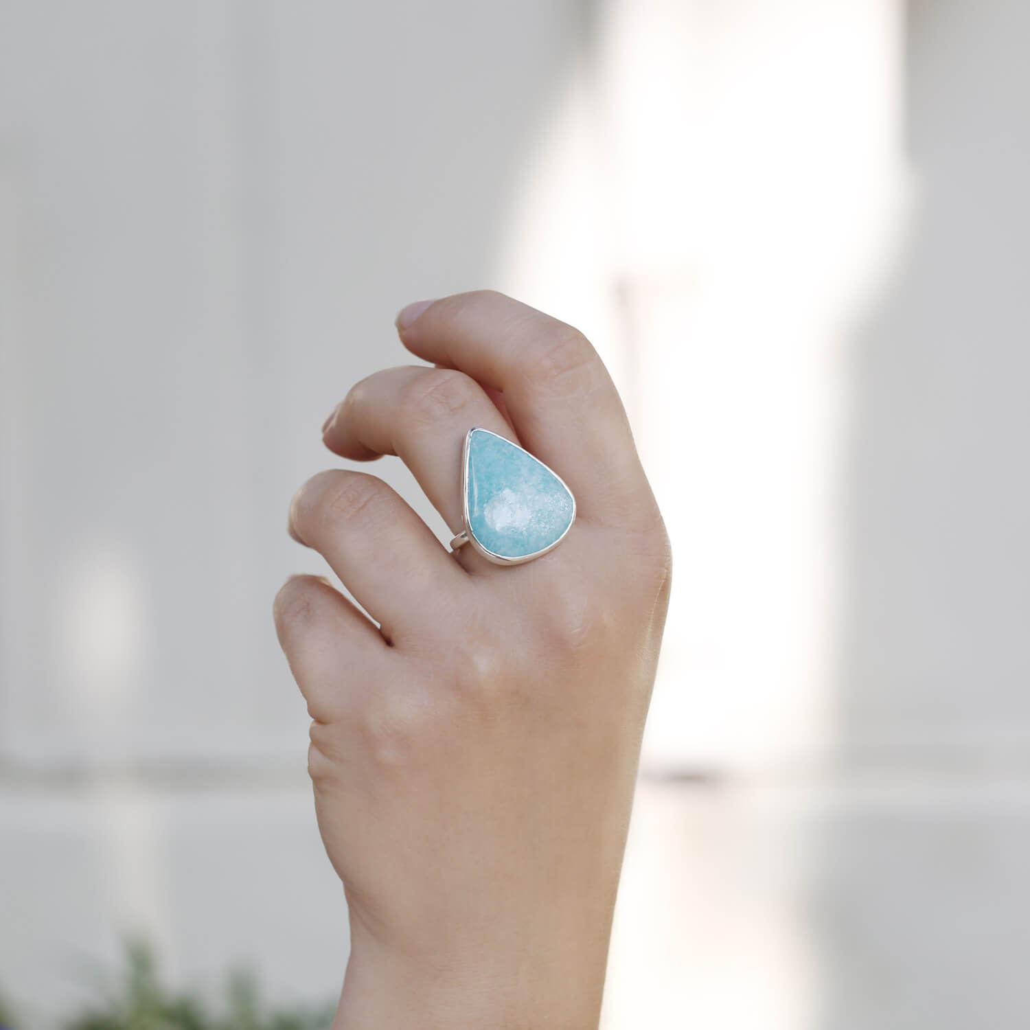 light blue ring