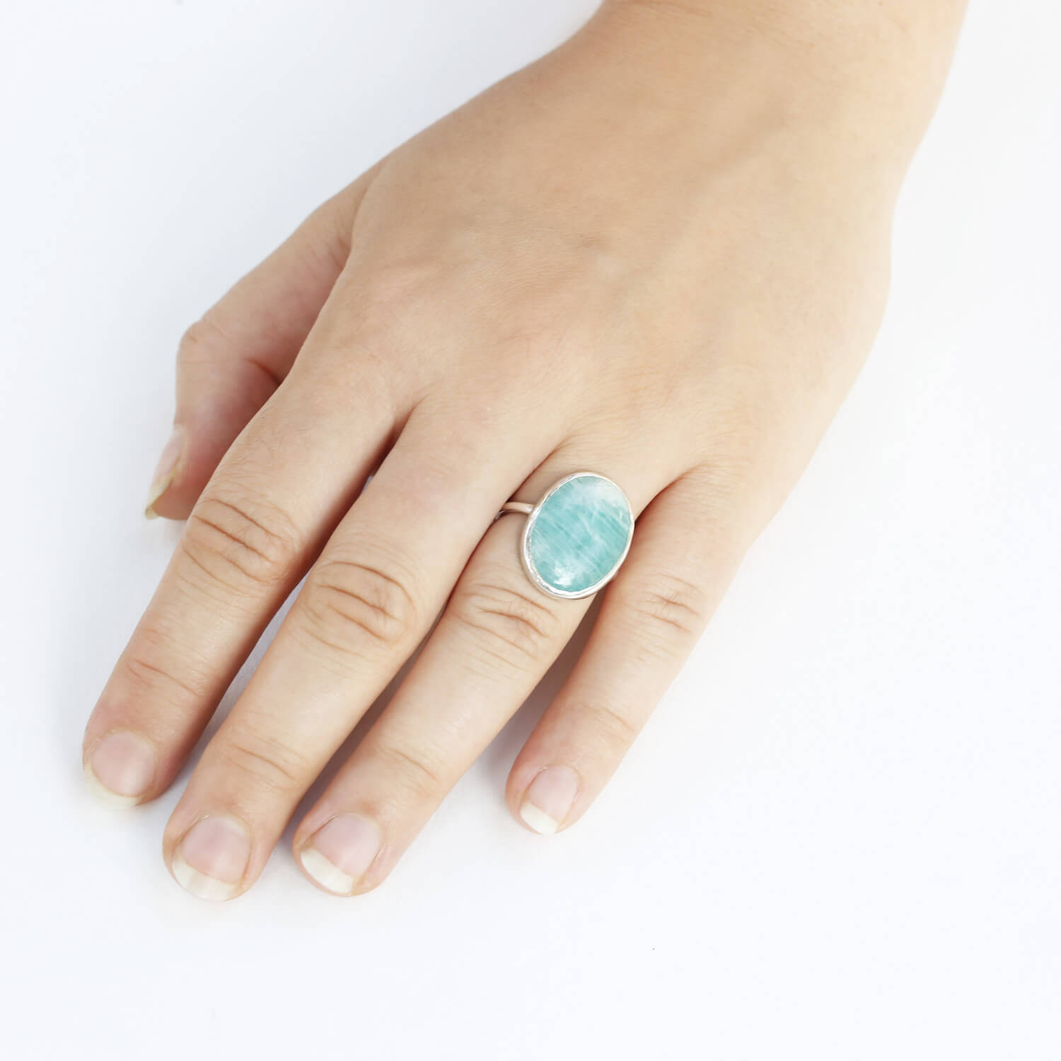 light blue ring