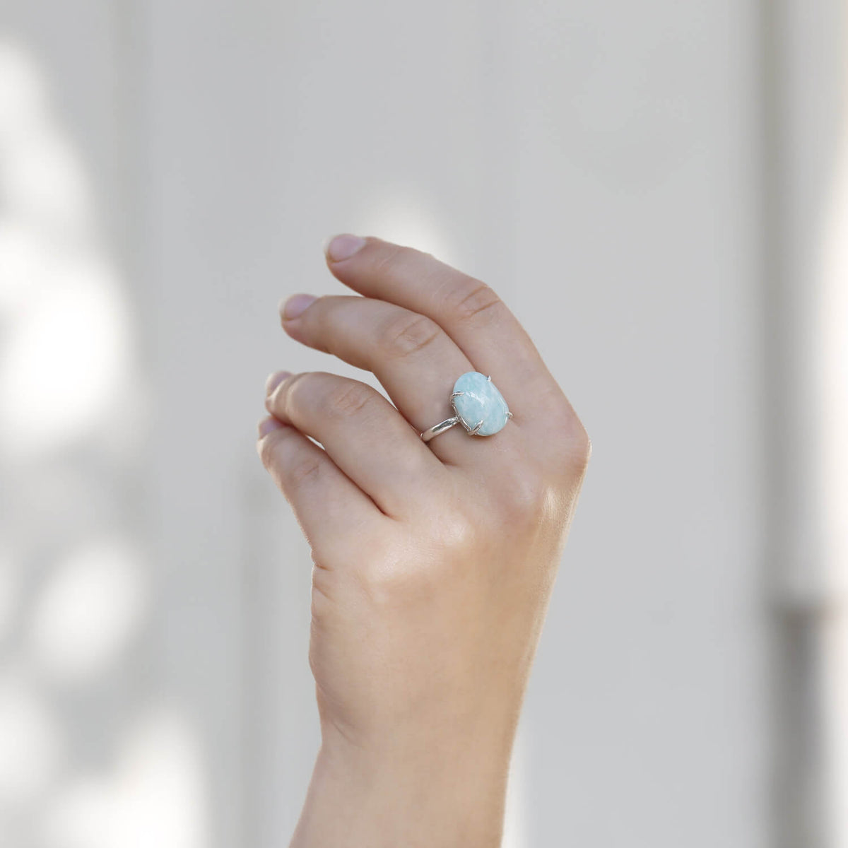 light blue ring