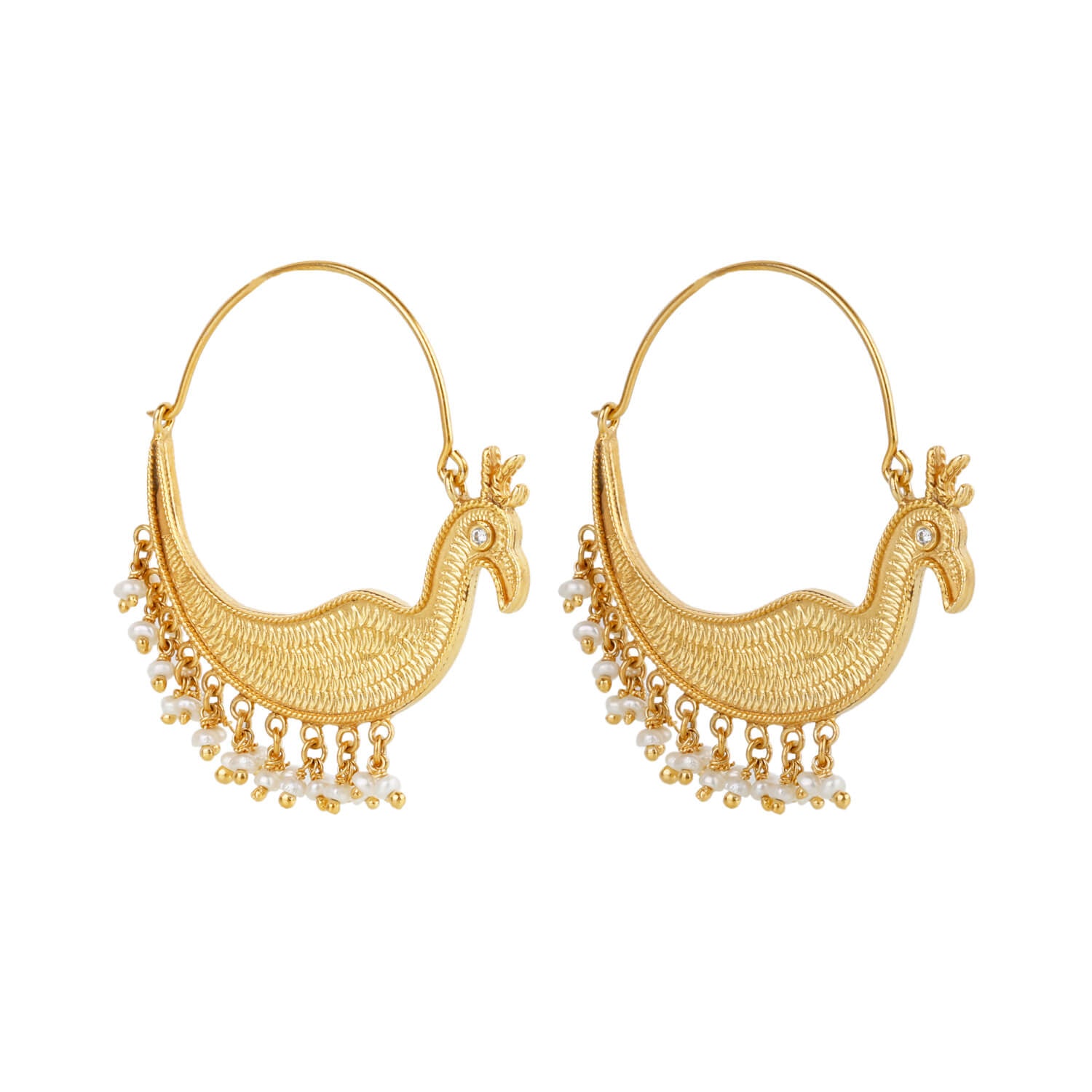 peacock earrings