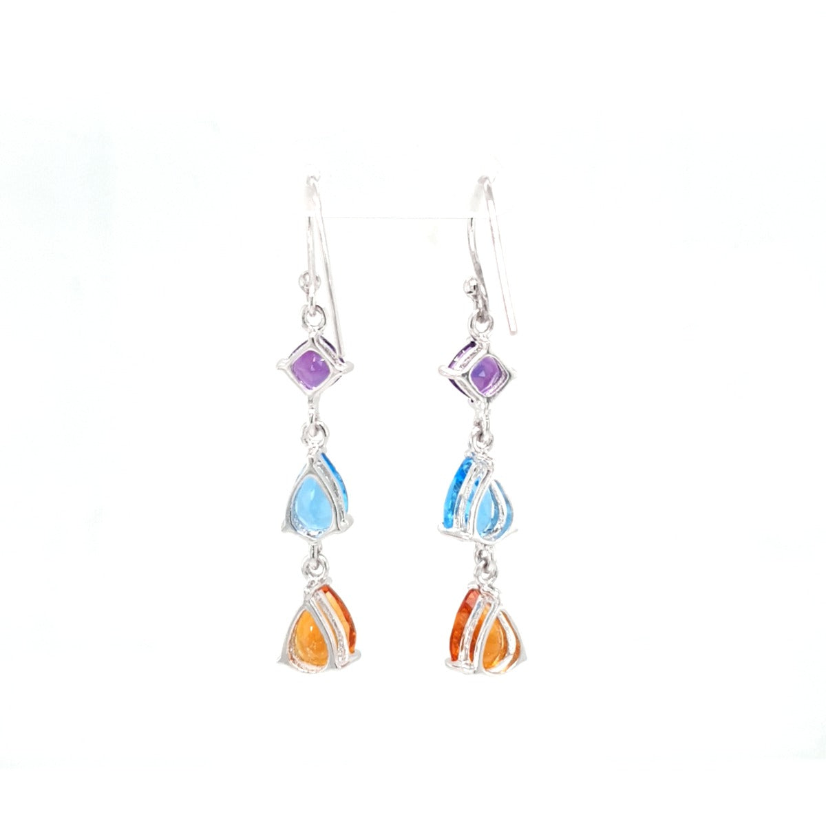 Grey Color Stone Earrings