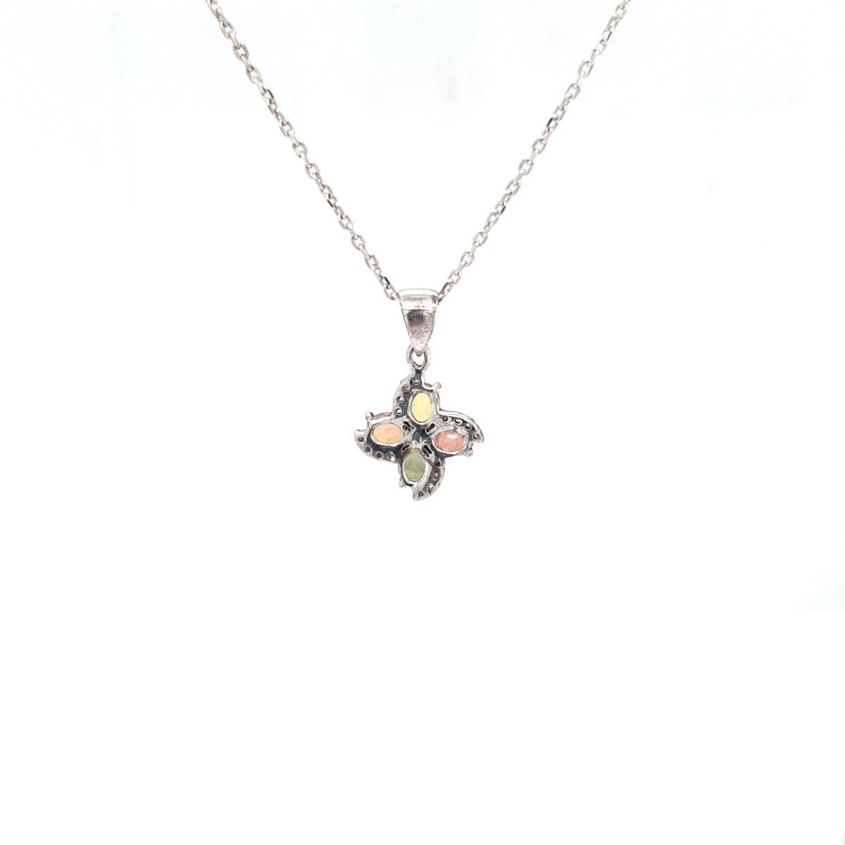Axton Multi Stone and Diamond Pendant