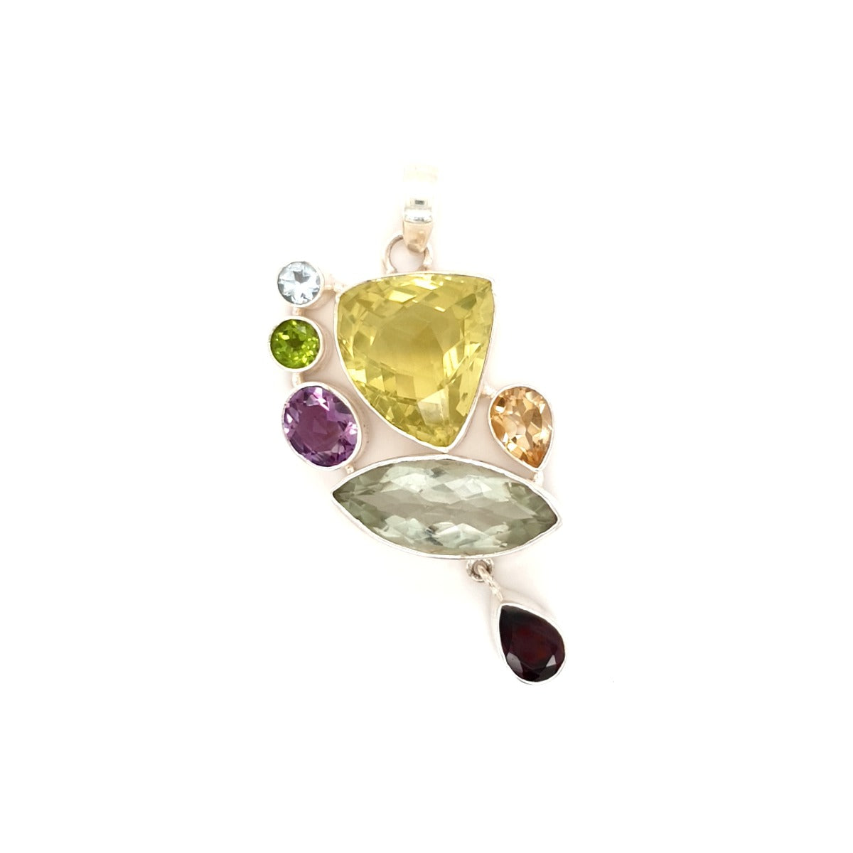 Adry Multi Stone Silver 925 Pendant