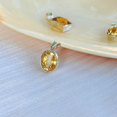 Klyra Citrine Silver 925 Pendant
