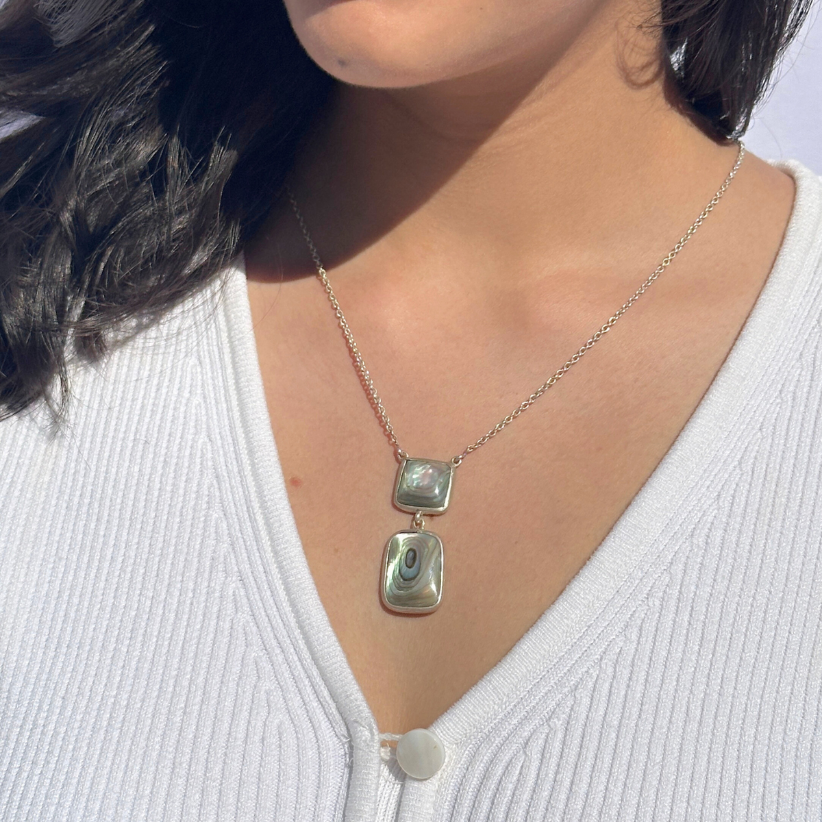 Sia Abalone Silver 925 Pendant Necklace