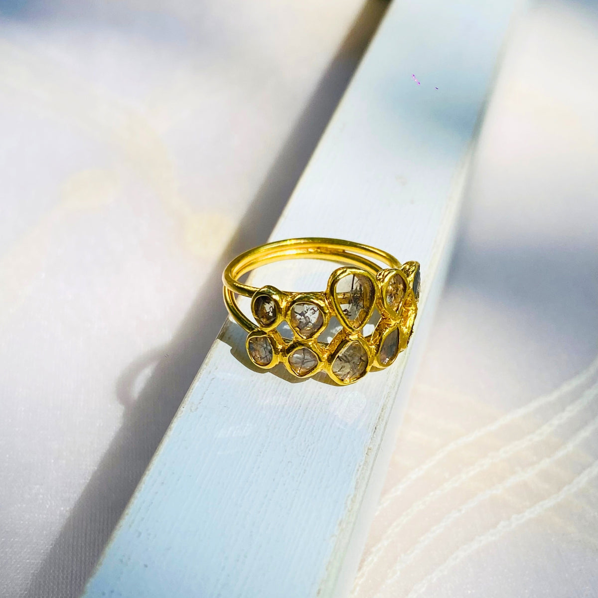 Gold Diva Diamond Ring