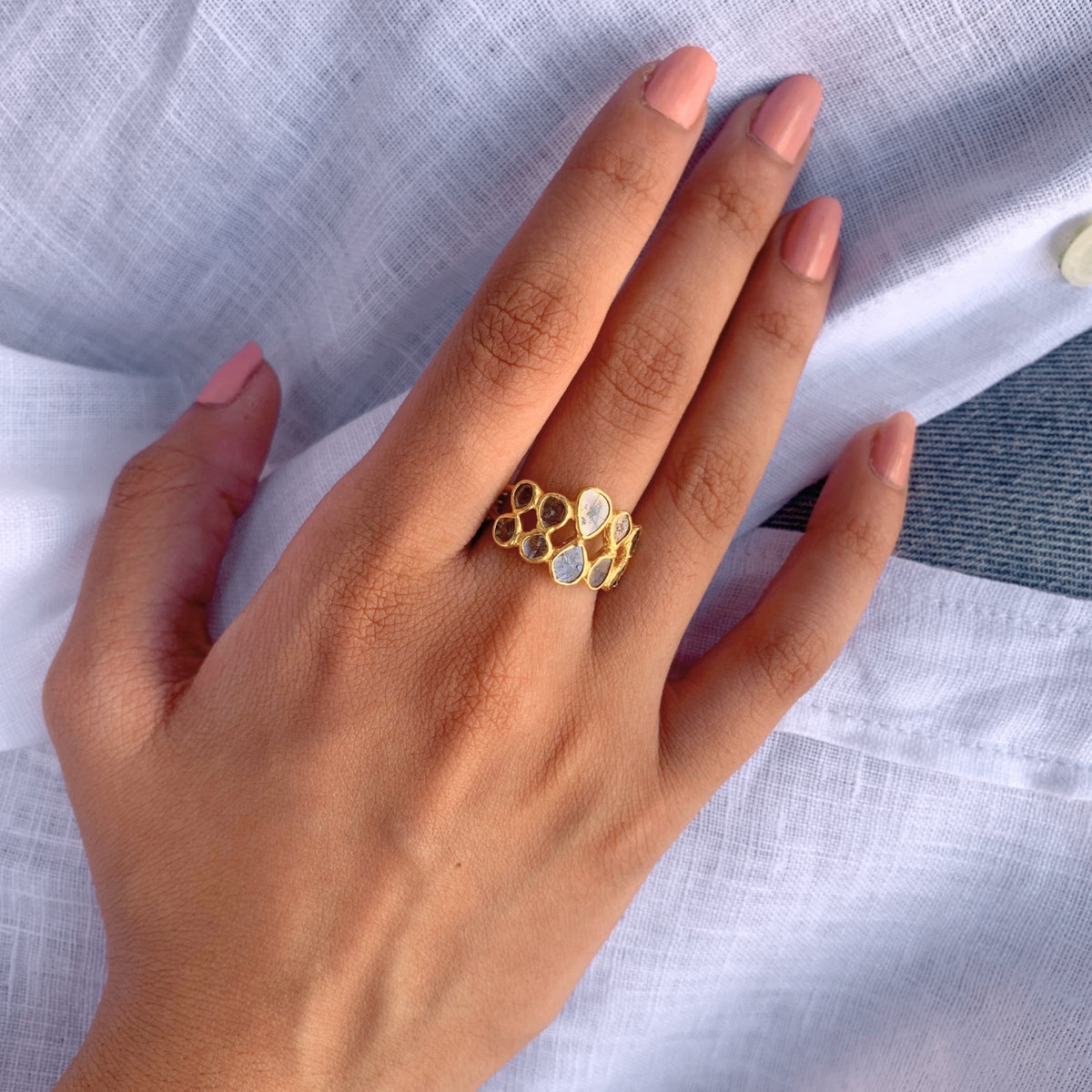 Gold Diva Diamond Ring