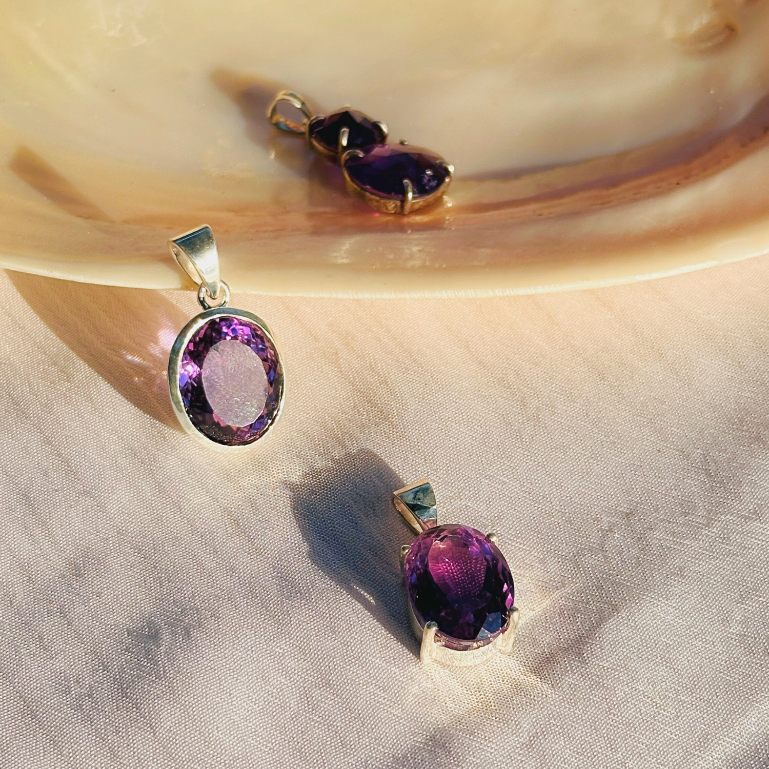 Mysa Amethyst Silver 925 Pendant