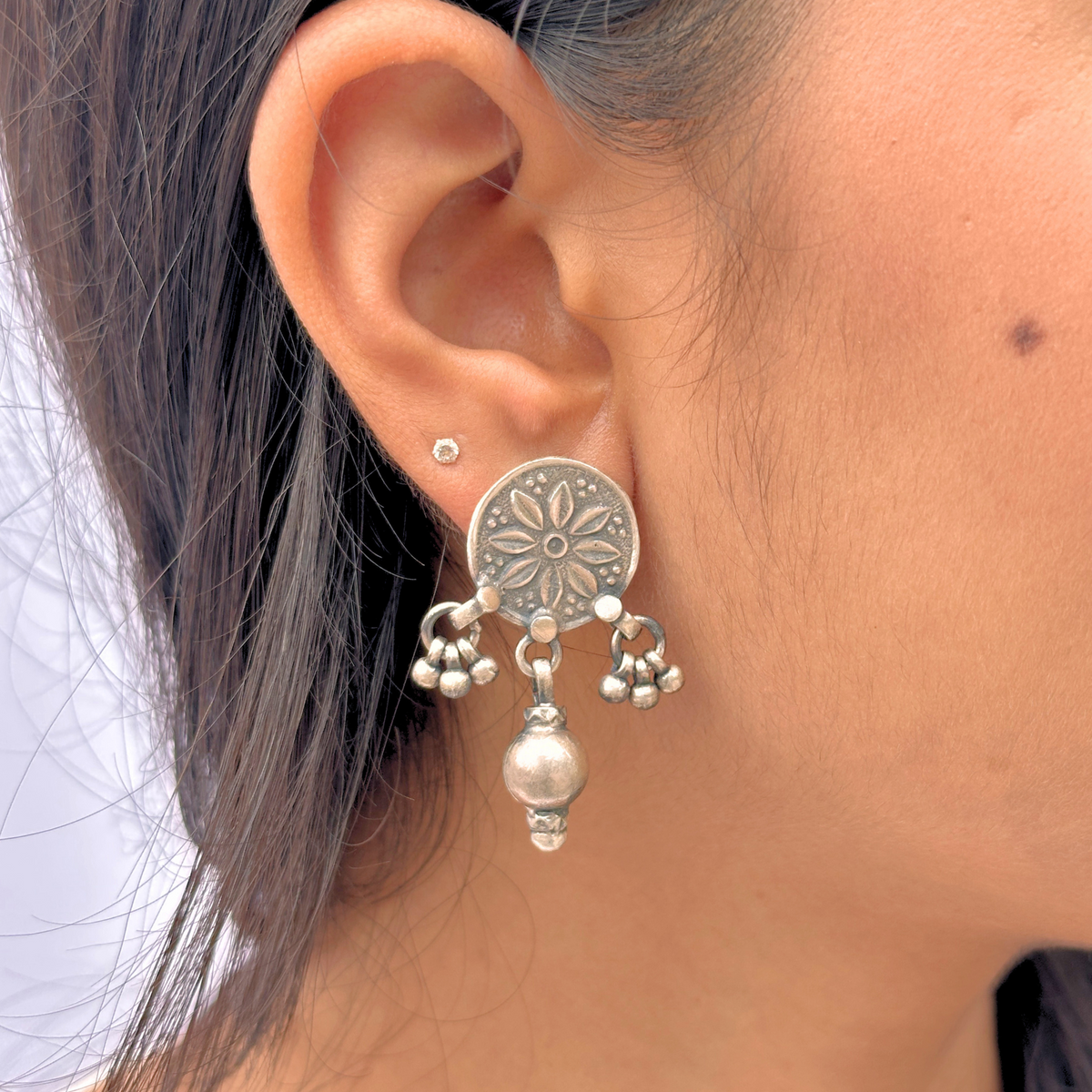 Kavye Traditional Silver 925 Earrings
