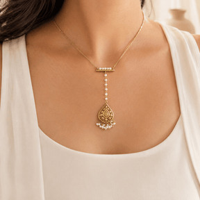 Arunya 18K Gold Plated Silver 925 Pearl Necklace