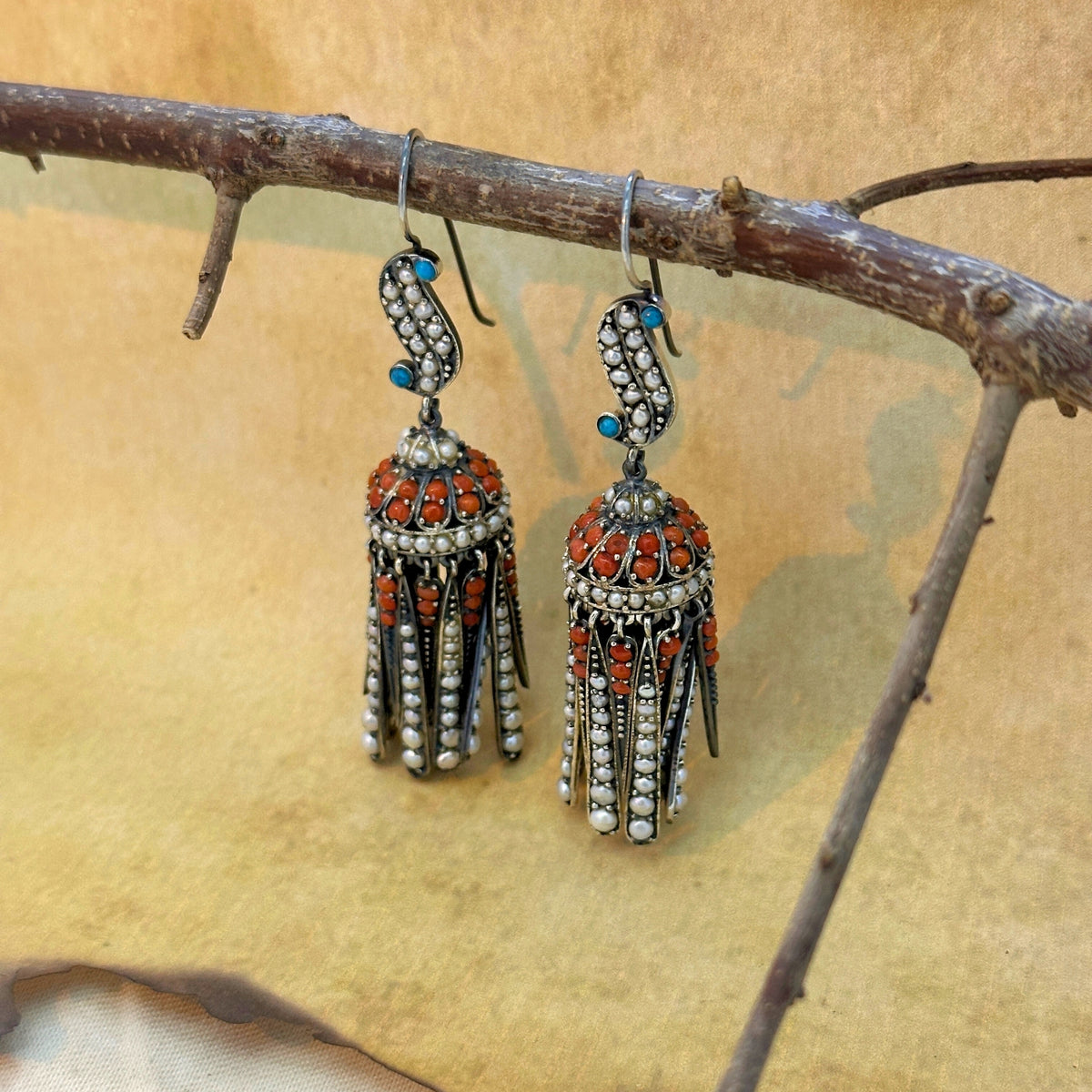 Dhanvin Traditional Silver 925 Earrings