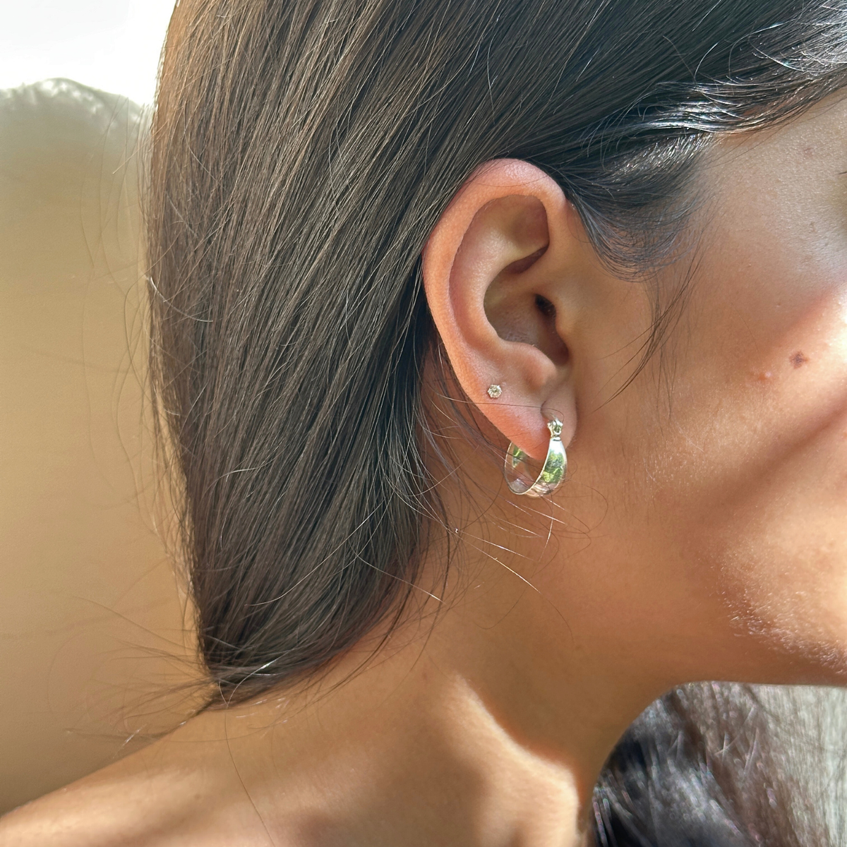 Tyna Silver 925 Hoop Earrings