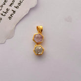 Crie Aquamarine Gold Plated Silver 925 Love Pendant