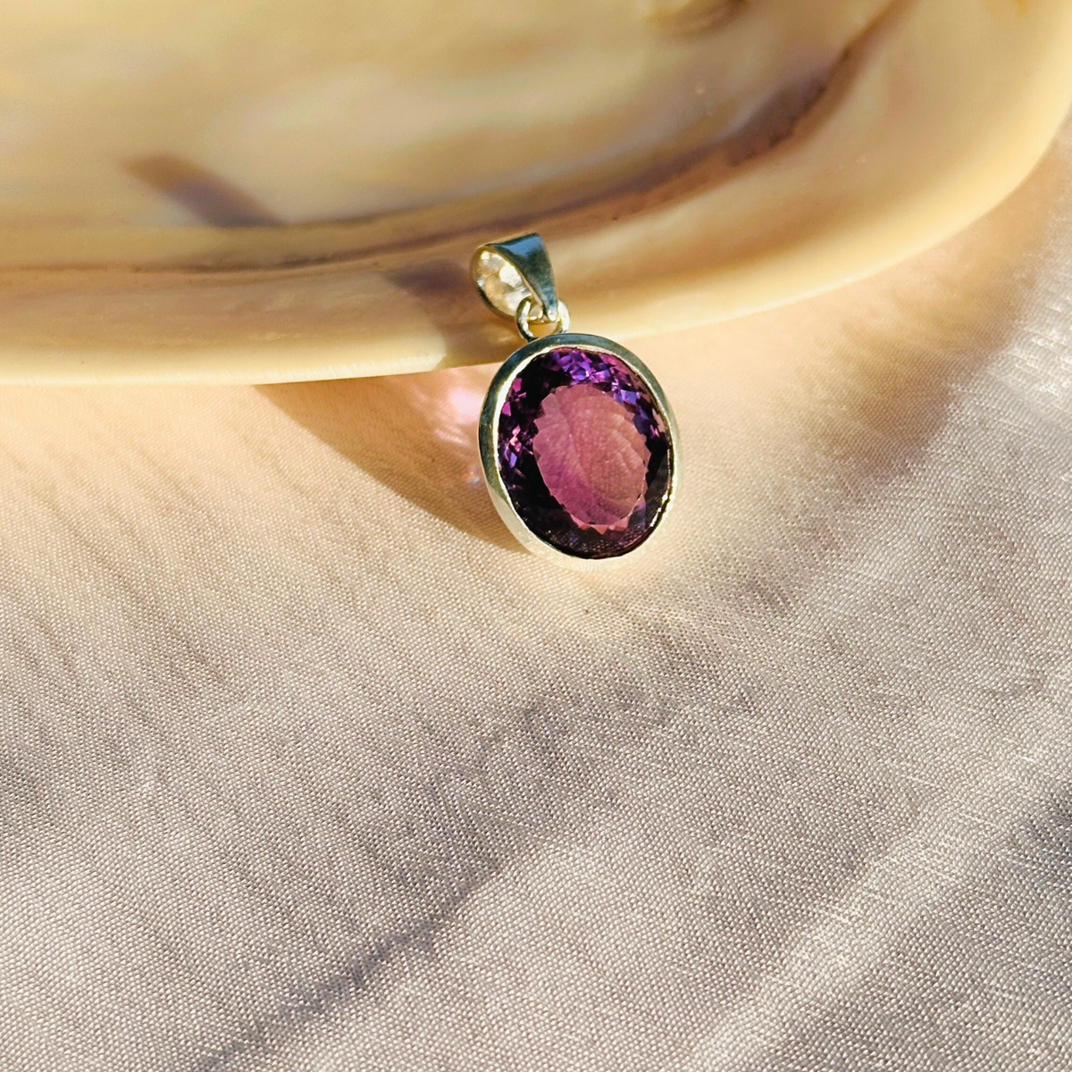 Mysa Amethyst Silver 925 Pendant