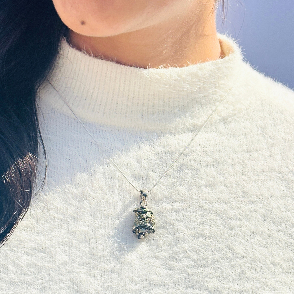 Brill Gun Metal Silver 925 Pendant