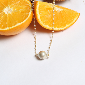 Glen Pearl 18K Gold Plated Silver 925 Necklace