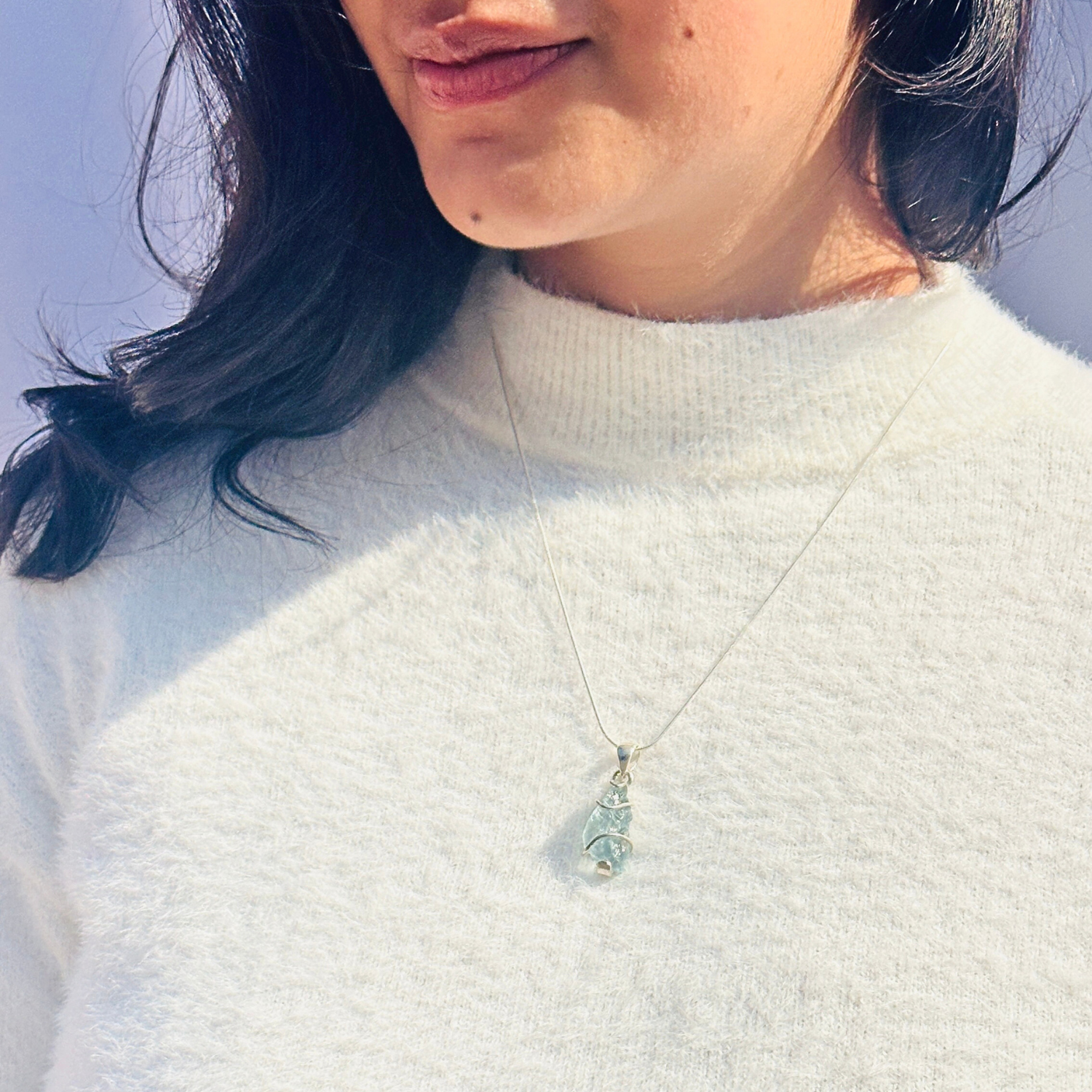 Syla Aquamarine Silver 925 Pendant