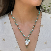 Hirae Pearl 18 K Gold Plated Silver 925 Necklace