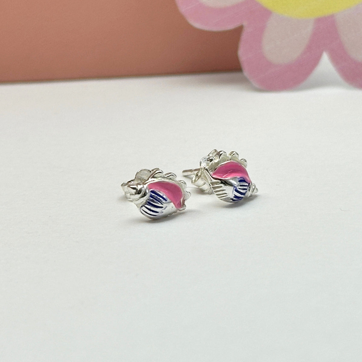 Shell Silver 925 Kids Studs