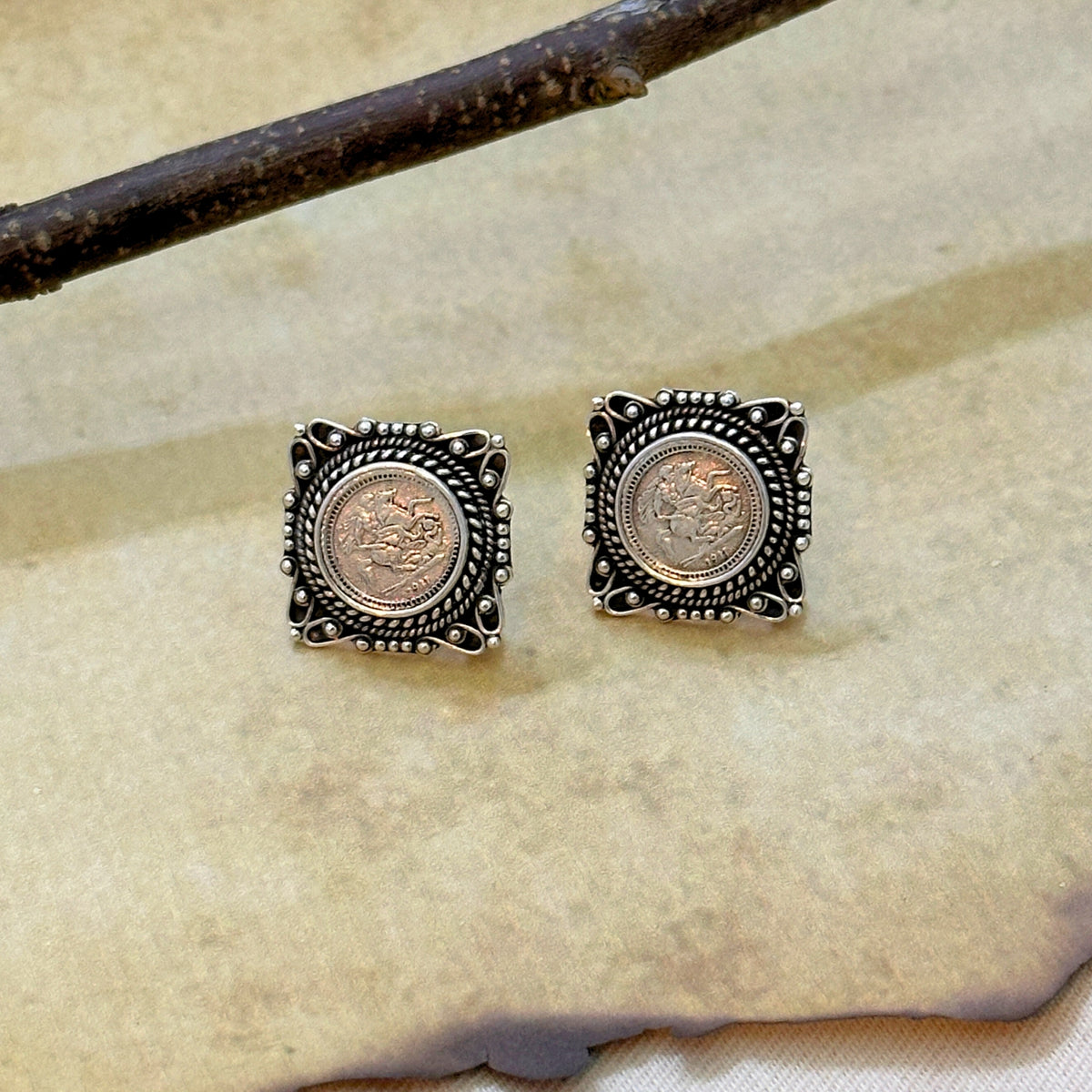 Dhir Traditional Silver 925 Earrings