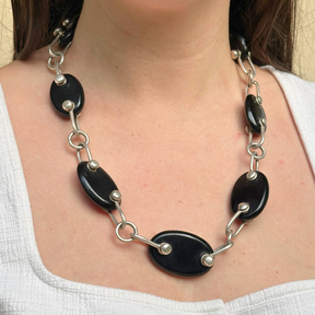 Kuro Black Onyz Silver 925 Necklace