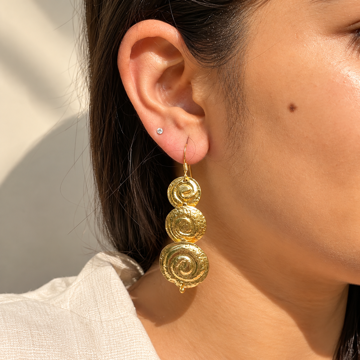 Remi Gold Plated Silver 925 Earrings