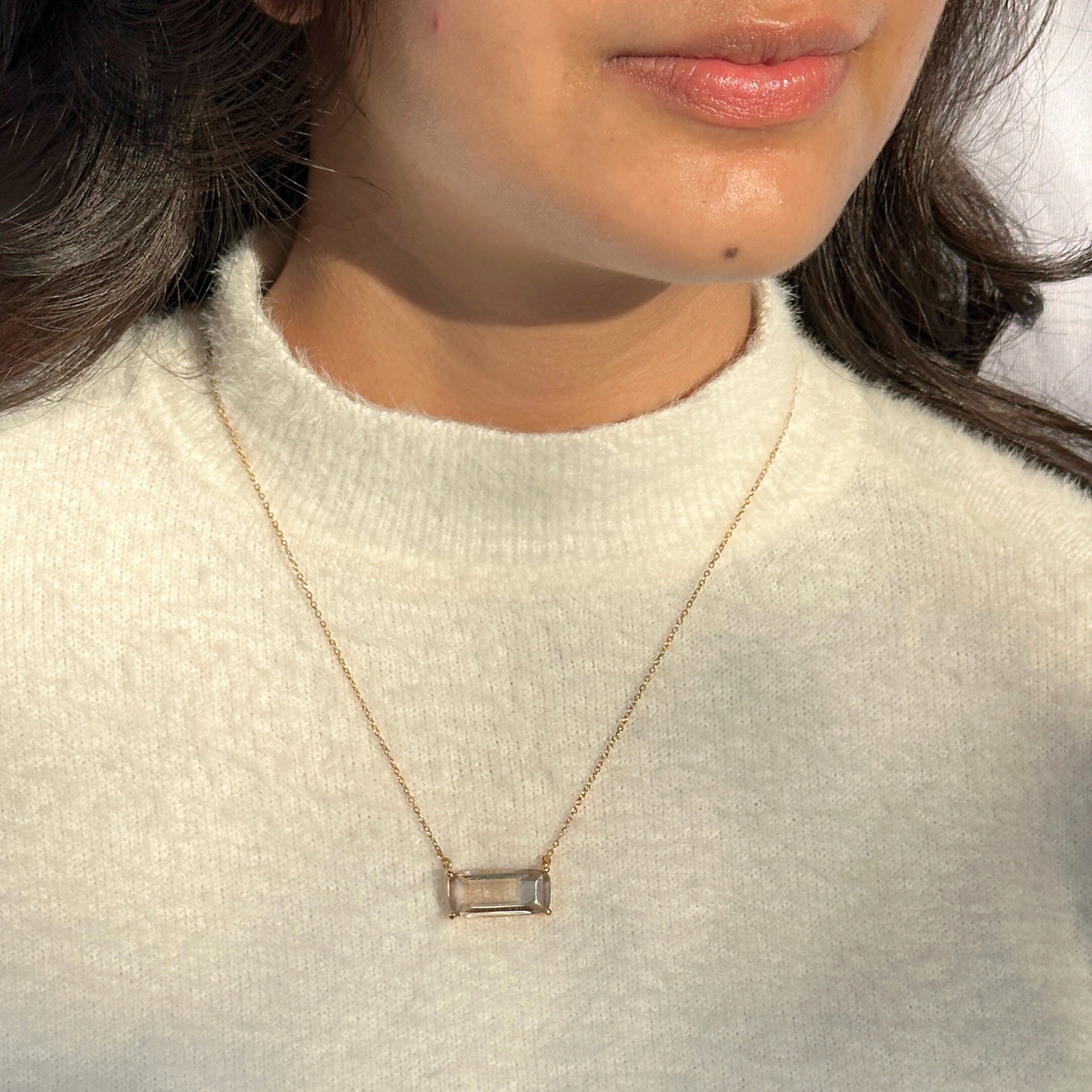 Tiva Smokey Quartz Silver 925 Pendant necklace