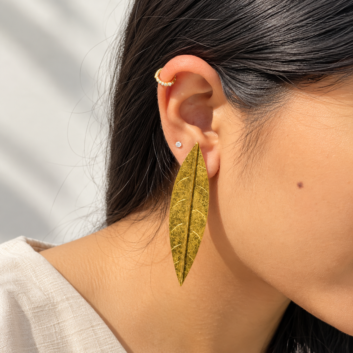 Ava Gold Plated Silver 925 Earrings