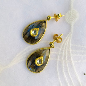 Ketan Labradorite Drop Earrings