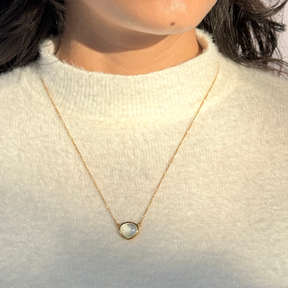 Vyn Aquamarine Silver 925 Pendant Necklace