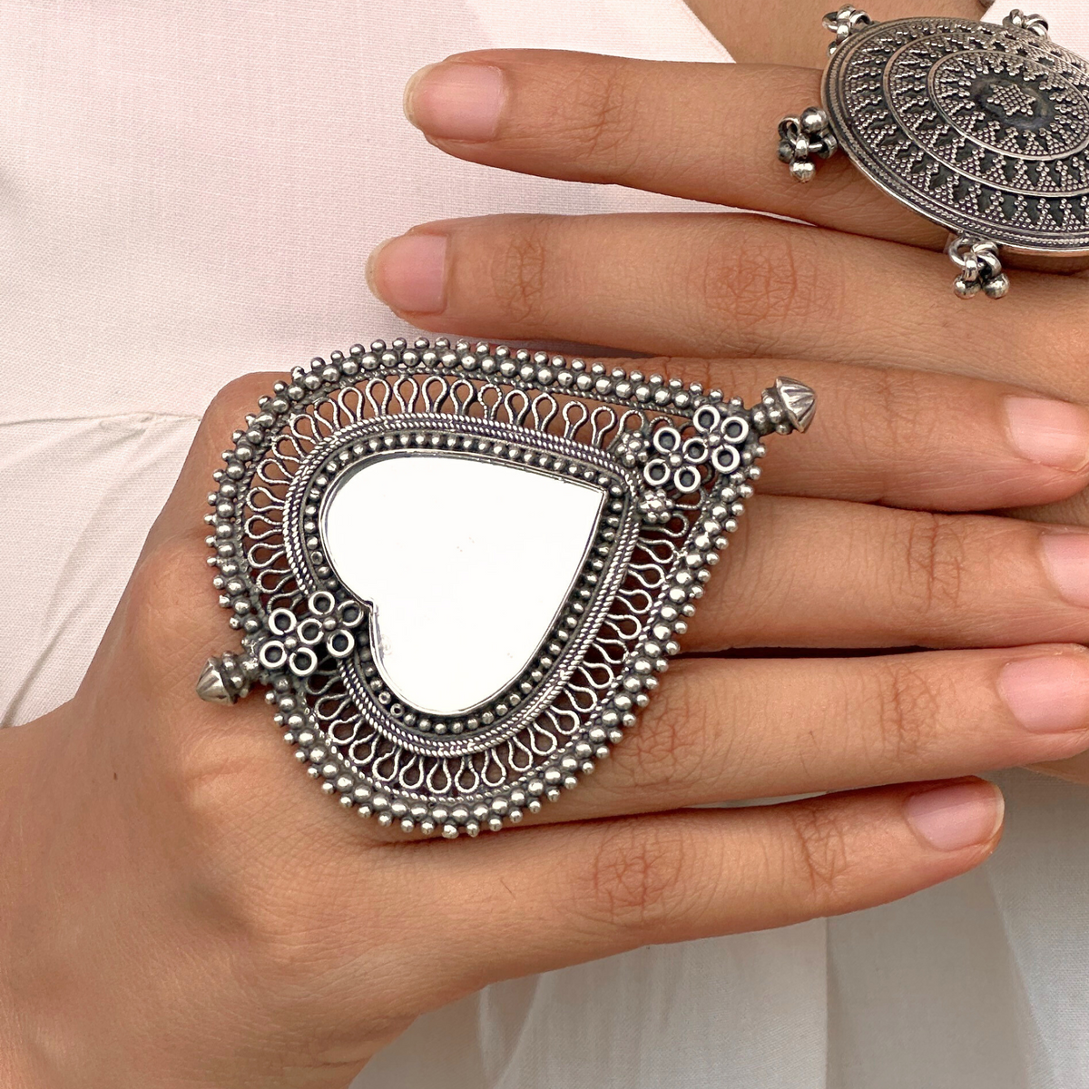 Betel Mirror Silver 925 Ring