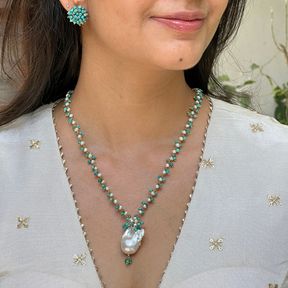Haro Turquoise 18k Gold Plated Silver 925 Earring