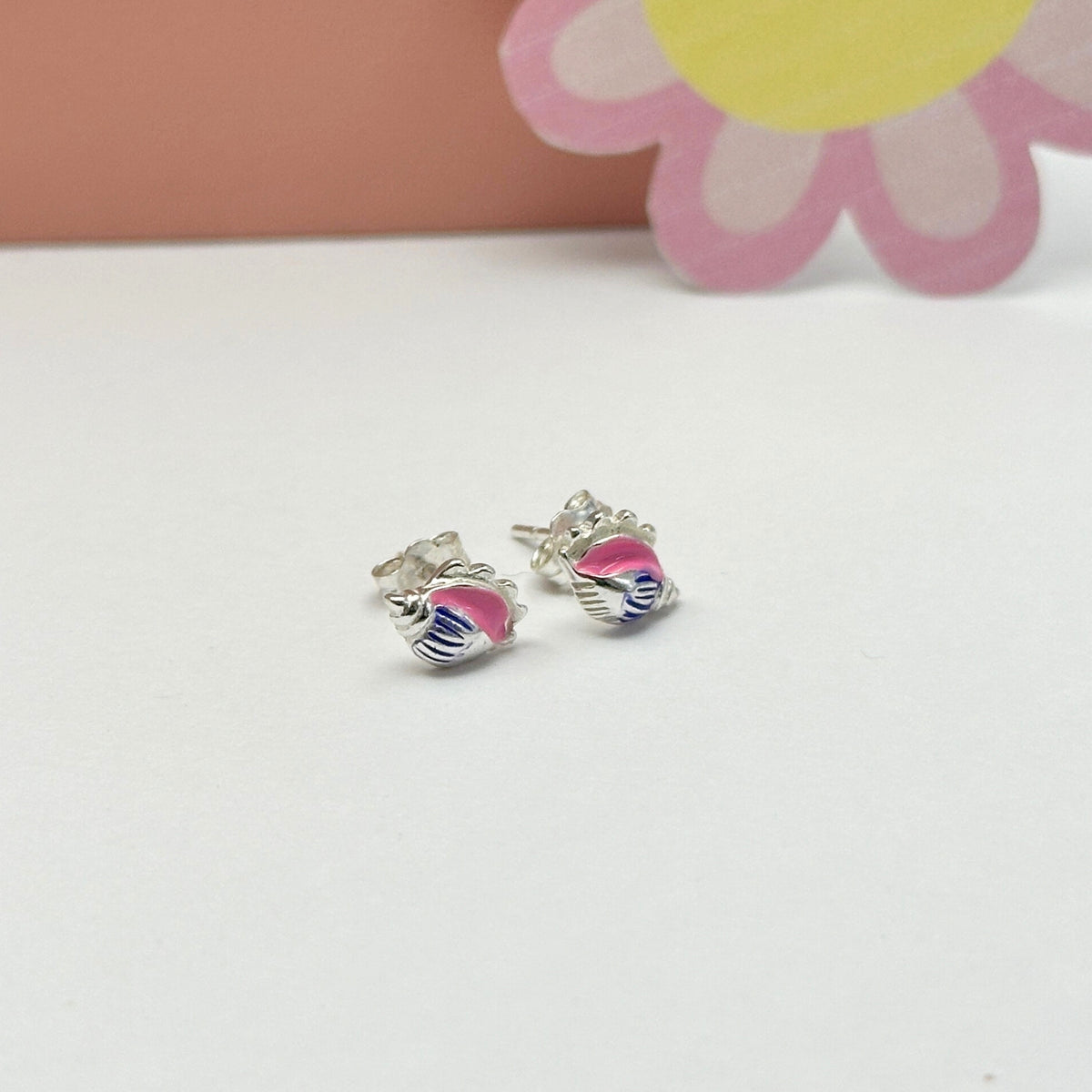 Shell Silver 925 Kids Studs