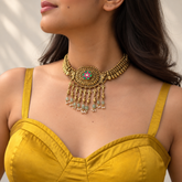 Avarna Gold Plated Silver 925 Choker Necklace