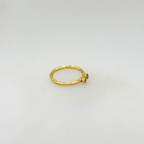 Seraphina Peridot Gold Plated Silver Ring