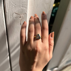 Natalie 18K Gold Plated Silver 925 Tourmaline Ring