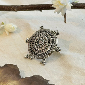 Ghungru Round Silver 925 Ring