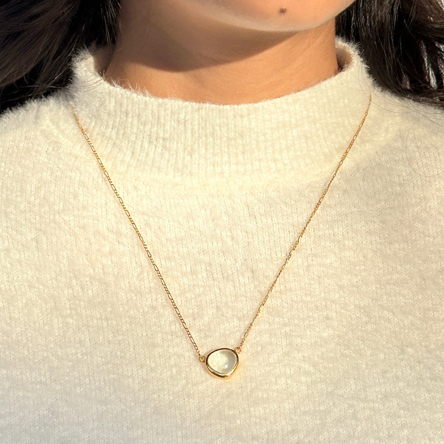 Vyn Aquamarine Silver 925 Pendant Necklace