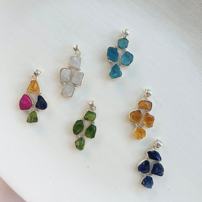 Auralis Multi Stone Silver 925 Pendant