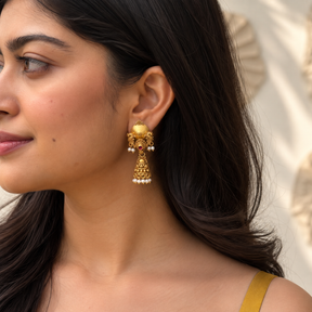 Kanak Gold Plated Silver 925 Earrings
