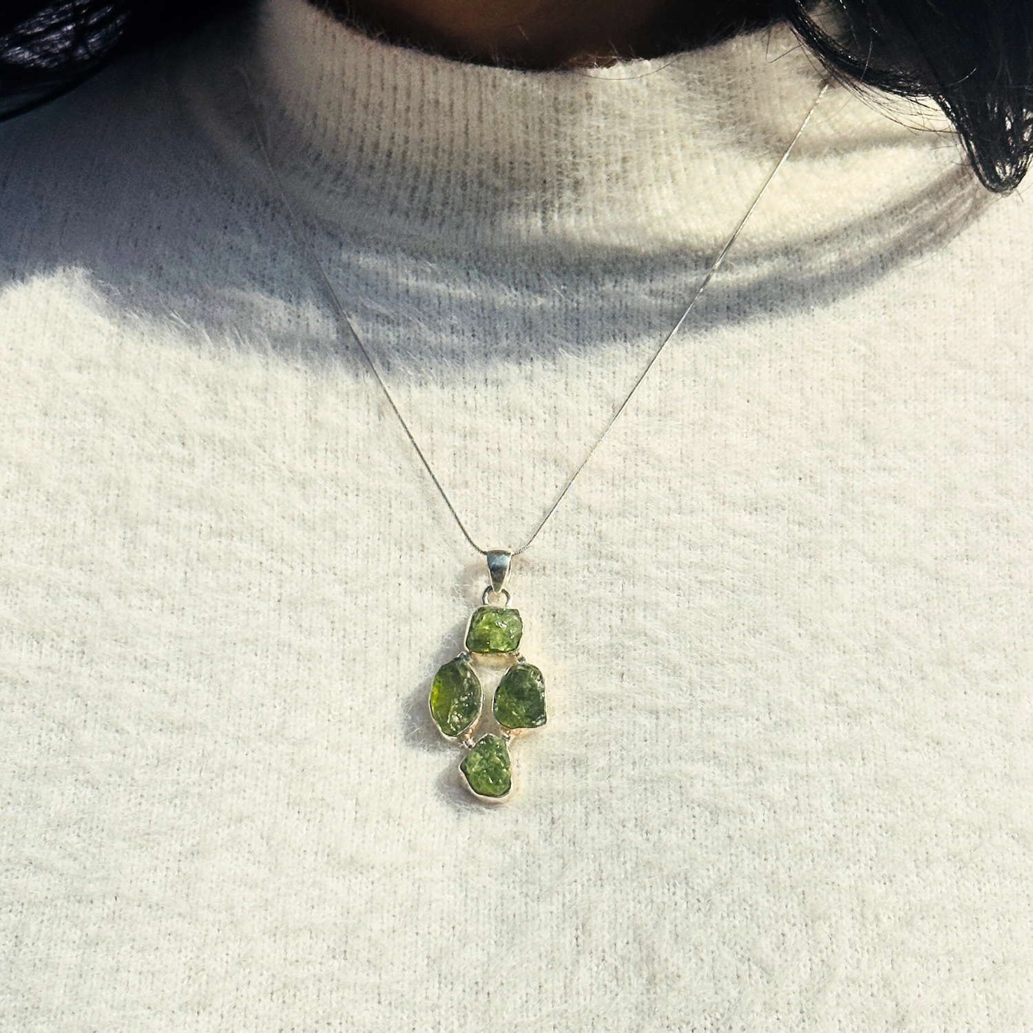 Eun Peridot Silver 925 Earrings