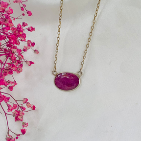 Roseate Gold Plated Silver Necklace